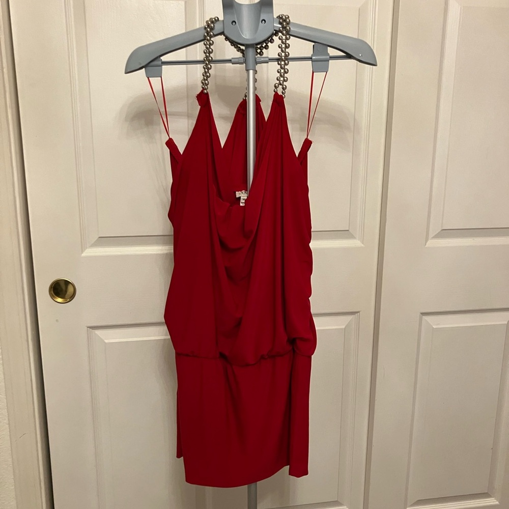 Cache Red Midi Dress - Picture 4 of 6